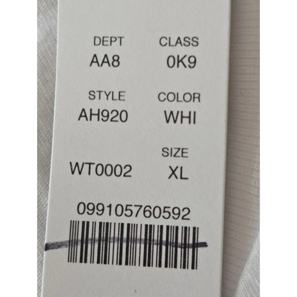 J. Crew T-Shirt Broken-In Pocket Women XL White NWT AH920